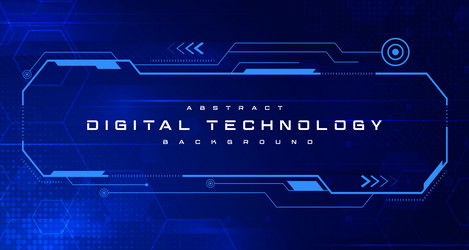 abstract digital technology futuristic circuit ai vector image