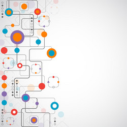 abstract technplogy background network concept vector image