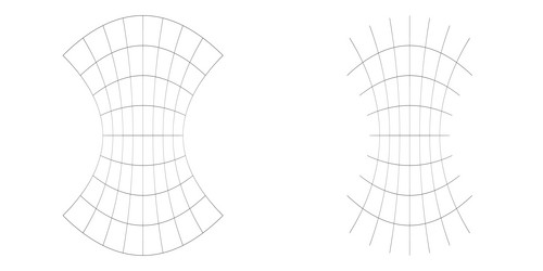 distorted abstract geometric shape elements vector image