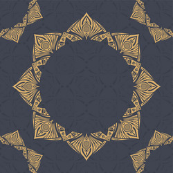 seamless color pattern with mandala abstract vector image