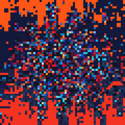 abstract background with bright shapes and blocks vector image