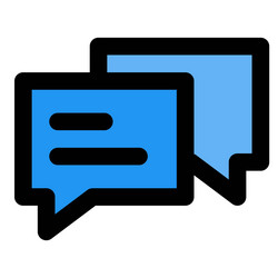 chat application for user interactions vector image