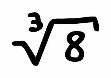 Cubic root of eight vector