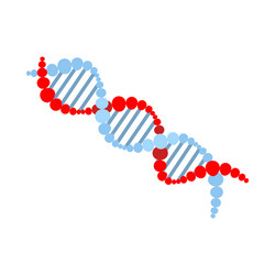 isolated object dna and molecule symbol web vector image