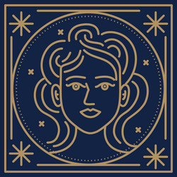 virgo astrology zodiac symbol Vector Image