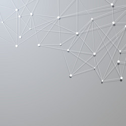 abstract perspective molecular structure vector image
