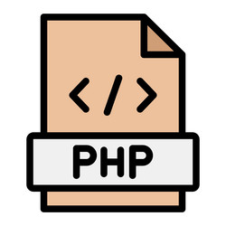 php icon design vector image