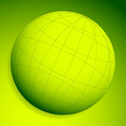 wireframe grid mesh sphere globe ball vector image