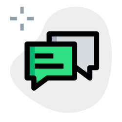 chat application for user interactions vector image
