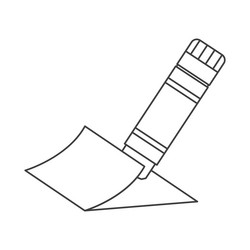 glue stick icon linear symbol design vector image