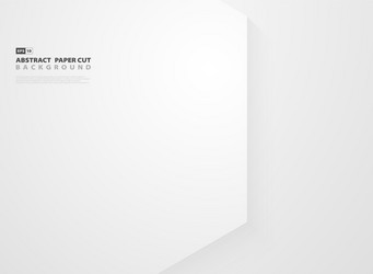 abstract hexagon techno white gradient background vector image