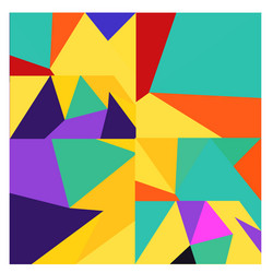 colorful geometric and curve background pattern vector image