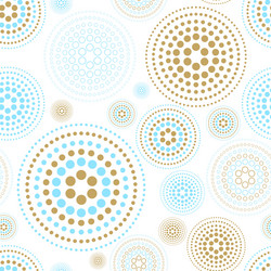 Abstract Circle Pattern Fabric vector image