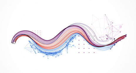 abstract colored background with many vector image