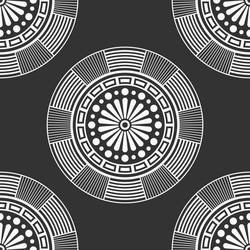 abstract seamless pattern with round geometric vector image