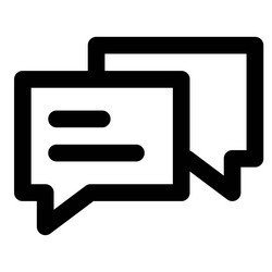 chat application for user interactions vector image