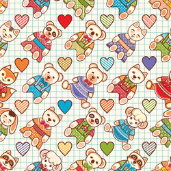child toy seamless pattern design element vector image