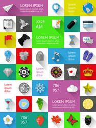 ui infographics and web elements vector image