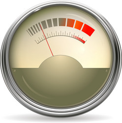 Vu meter Royalty Free Vector Image - VectorStock