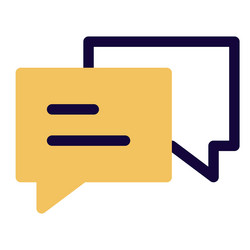 chat application for user interactions vector image