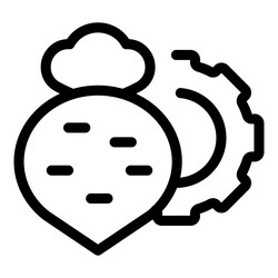 cloud computing server processing data with gear vector image