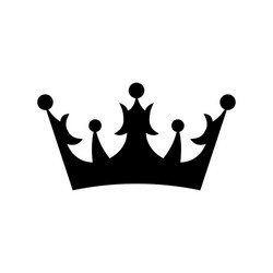 Crown icon in simple style Royalty Free Vector Image