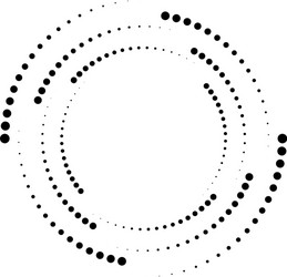 dotted dots speckles abstract concentric circle vector image