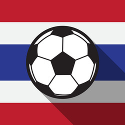football icon with thailand flag Vector Image