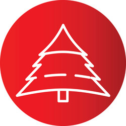 tree icon in creative design with elements vector image