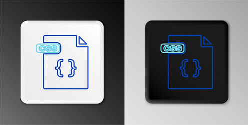 line css file document download button icon vector image