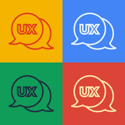 pop art line ui or ux design icon isolated vector image
