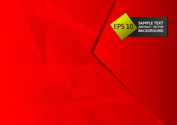 abstract geometric red color modern design vector image