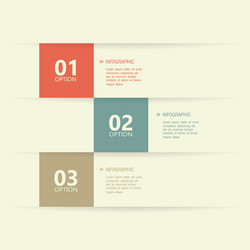 Abstract three options on a special background vector