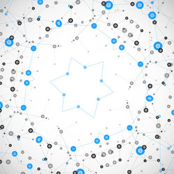 background pattern network design dots vector image
