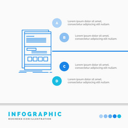 browser dynamic internet page responsive vector image