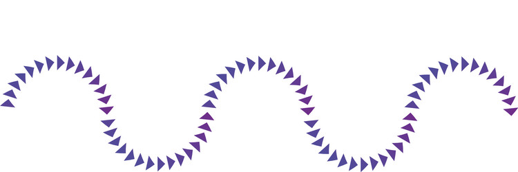 dotted sine triangles wave triangle path can vector image