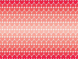 gradient seamless pattern with hearts vector image