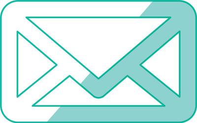 message envelope draw vector image