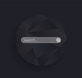 search bar page template for ui vector