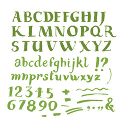 Brush Stroke Script Font vector image