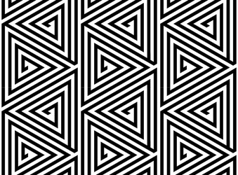 triangles black white abstract seamless pattern vector