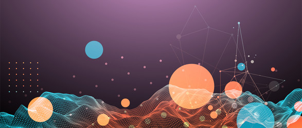 Abstract Network Waveform vector image