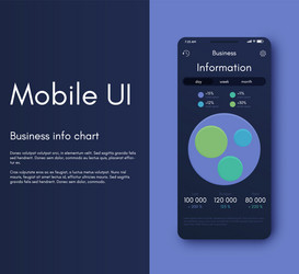 mobile application interface ui design vector image