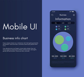 Mobile application interface ui design vector