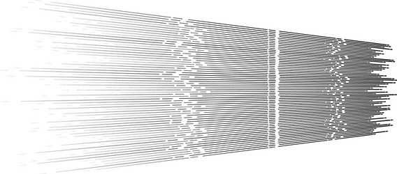 random 3d dashed lines in perspective segmented vector image