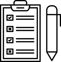 task list icon vector image