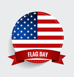 American Flag Day Celebration Vector Image