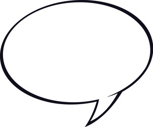 bubble speech talk communication dialog vector image