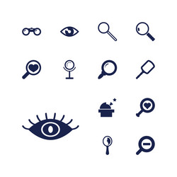 Look icons Royalty Free Vector Image - VectorStock