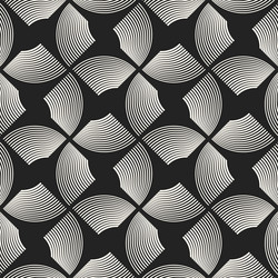 Monochrome variegated textured broken grid pattern vector